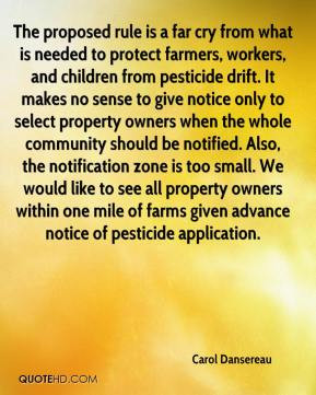 is needed to protect farmers, workers, and children from pesticide ...