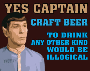 Spock pop art craft beer by sloth-inc