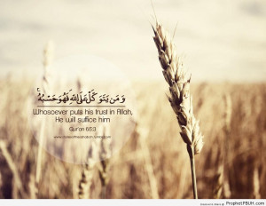 ... His Trust in Allah (Quran 65-3) - Islamic Quotes ← Prev Next
