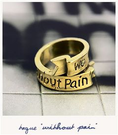 Without Pain Aristotle's quote ring by Defy - Bird on the wire from ...