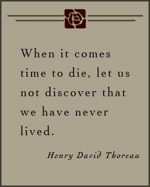... us not discover that we have never lived - #Henry_David_Thoreau #quote
