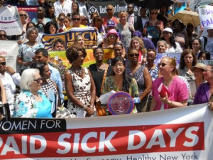 ... with Ai-jen Poo and others are calling for paid sick days in New York