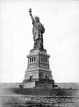 ... Wittemann The Statue of Liberty from an image in the early 1900s