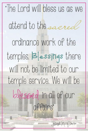 LDS Temple Quotes