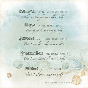 quote I found inspiring to start my faith album.