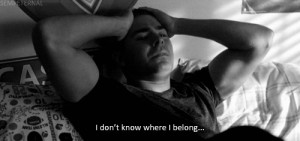 lost gifs Black and White sad movie zac efron upset belong the lucky ...