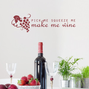 pick me squeeze me wall decal quote