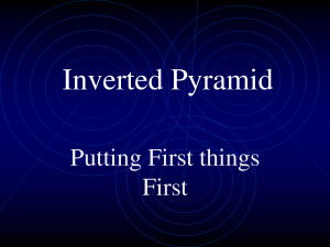 Inverted Pyramid Quote