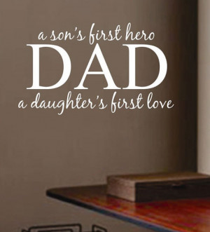 Father’s is a daughter first love, a son first hero.