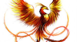 Nice Fire Phoenix Tattoo
