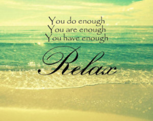 beach quote art print relax quote ocean quote photograph inspirational ...