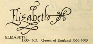 Elizabeth I of England Signature Autograph