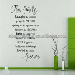 Eco-friendly removeable Custom Vinyl wall decal quotes from ...