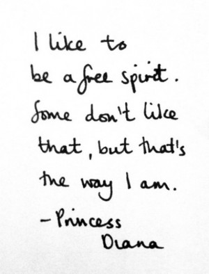 ... that chain me. Thank you Princess Diana for your inspiring life