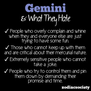 Gemini Characteristics Female A gemini can get bored