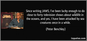 Since writing JAWS, I've been lucky enough to do close to forty ...