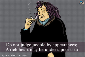 Do Not Judge People By Their Appearance Quotes