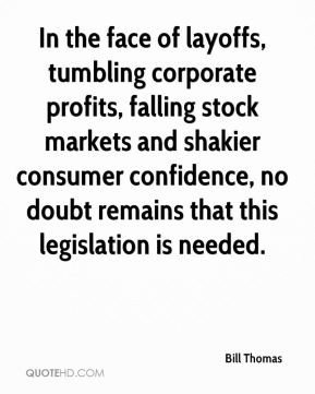 In the face of layoffs, tumbling corporate profits, falling stock ...