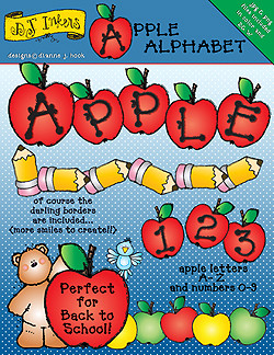 Teacher Apple Border Clipart Apple clipart alphabet