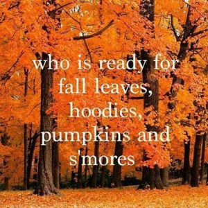 Who is ready for fall leaves,