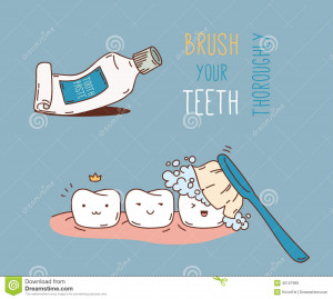 Comics about dental diagnostics and treatment. Vector illustration for ...
