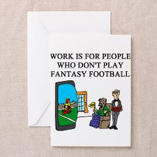 fantasy football fun gifts t- Greeting Cards (Pk o for