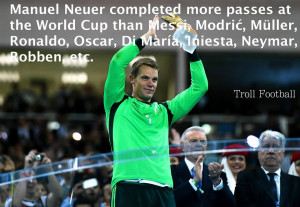Manuel Neuer, best midfielder in the world for a reason | Imgism