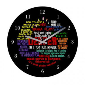 ... Serial Killer Living Room > Best Dexter Quotes Frameless Wall Clock
