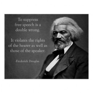 Frederick Douglass Free Speech Posters