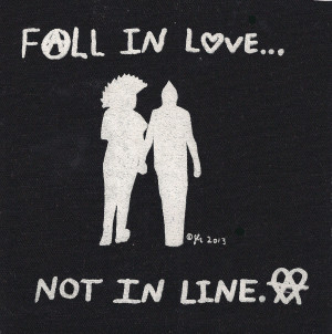 diy punk rock love peace anarcho crust peace radical small cloth patch
