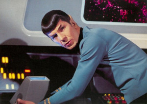 Mr Spock from the TV Series 'Star Trek']