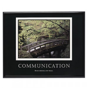 Advantus Framed Motivational Print, Communication, 30 x 24 Inches ...