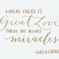 Miracles happen every day.