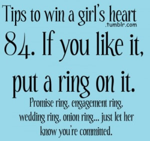 If you like it put a ring on it!