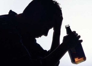 ... depressed guy drinking with a sad man smoking and sad man drinking