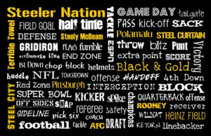 steeler fans man cave home or office or as a gift to a diehard steeler ...