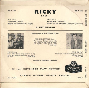 Ricky Nelson Quot Have Told