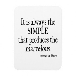 Vintage Amelia Barr Simple Produce Marvelous Quote Flexible Magnet