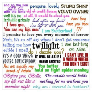 twilight quotes and sayings | Twilight Quotes Poster