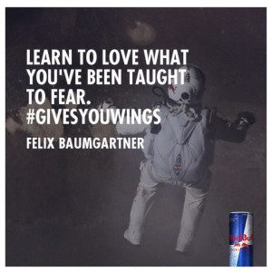 Red Bull, Felix Baumgartner, stratosphere jump, inspirational quote