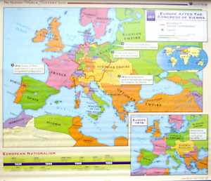 Map of Europe 1815 After Congress of Vienna