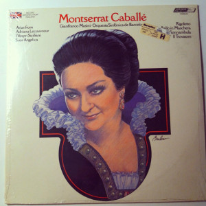 Vintage Vinyl LP Record Montserrat Caballe Opera Soprano Compilation ...