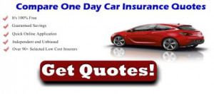 Compare Cheap One Day Car Insurance Quotes and Get Good Car Insurance ...