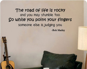 bob marley quote while you point your fingers someone else is judging ...