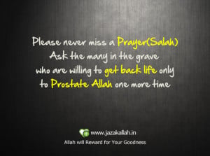Islamic Quote Never Miss Prayer/Namaz/Salah ← Prev Next →