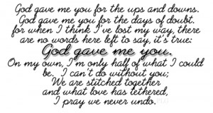 quote #misc #God Gave Me You #Blake Shelton