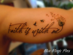 this faith tattoo just looks effortless, just like how faith should be ...