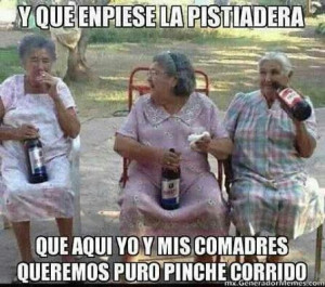 Mira nomas como se la pasan mis comadres.