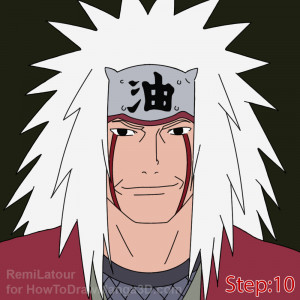 How to draw Jiraiya from Naruto | how to draw manga 3d