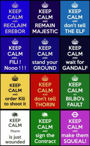 TGD #8: Keep calm in Middle-Earth by PeckishOwl